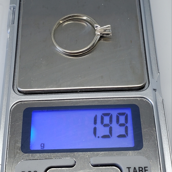 Vintage Prism-Lite Diamond 14k White Gold Engagement Ring - Picture 12 of 12